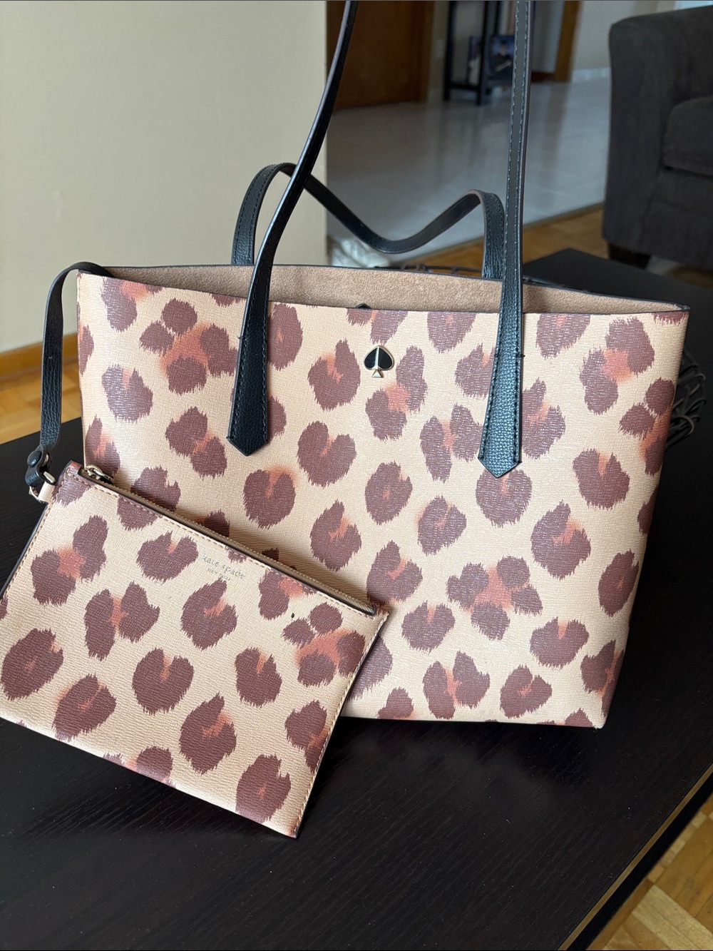 kate spade Leopard-Print Tote with Matching Wristlet